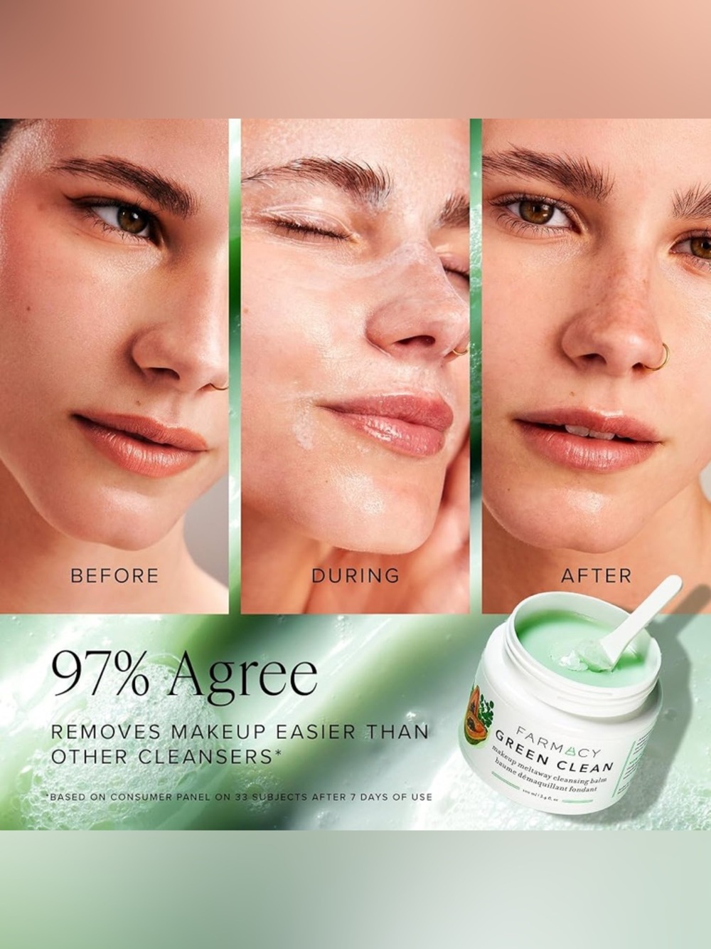 FARMACY $27.00 set • cleansing balm + ceramide moisturizer - Picture 5 of 8